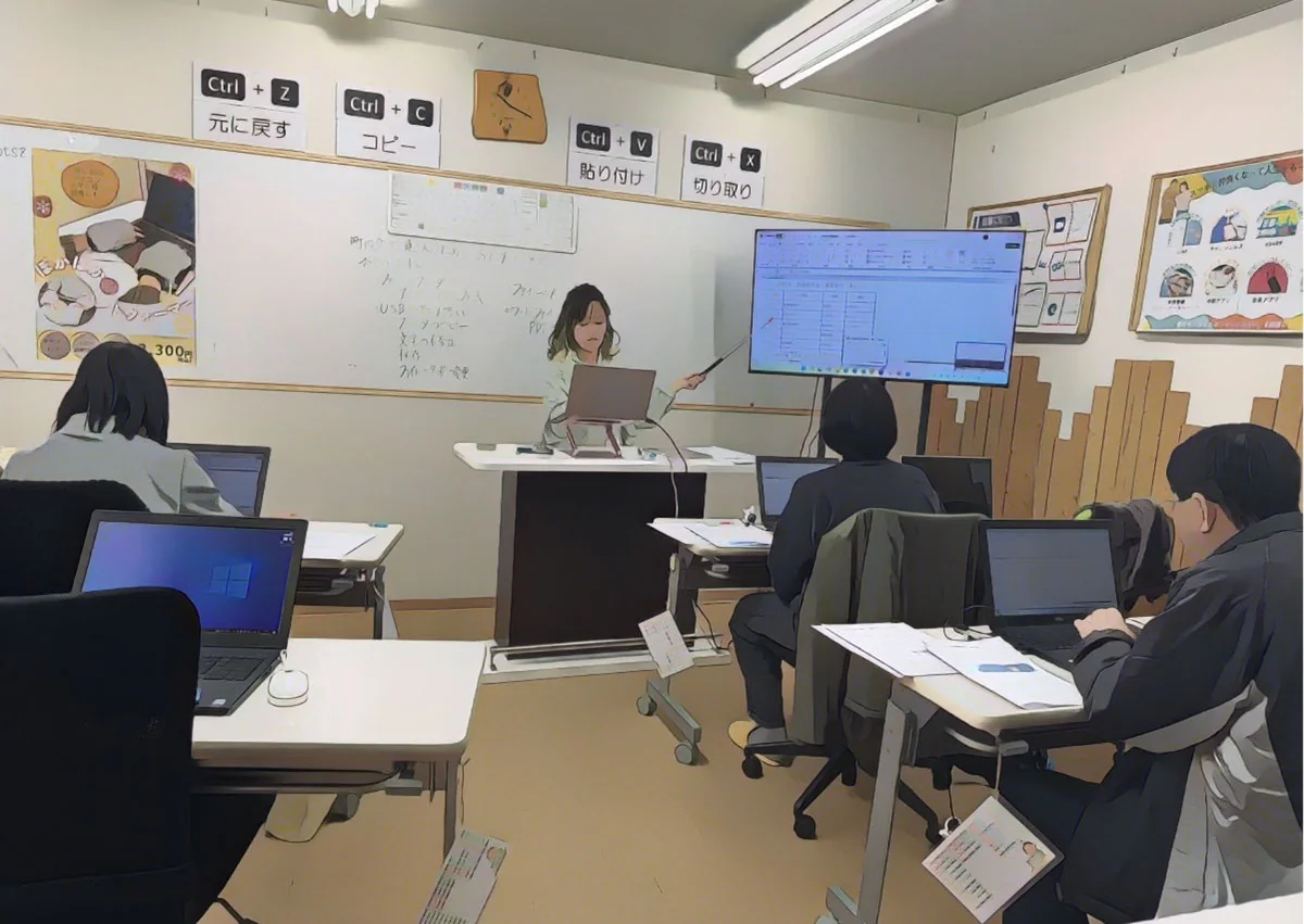 町内会のパソコン作業を学ぶ講座
