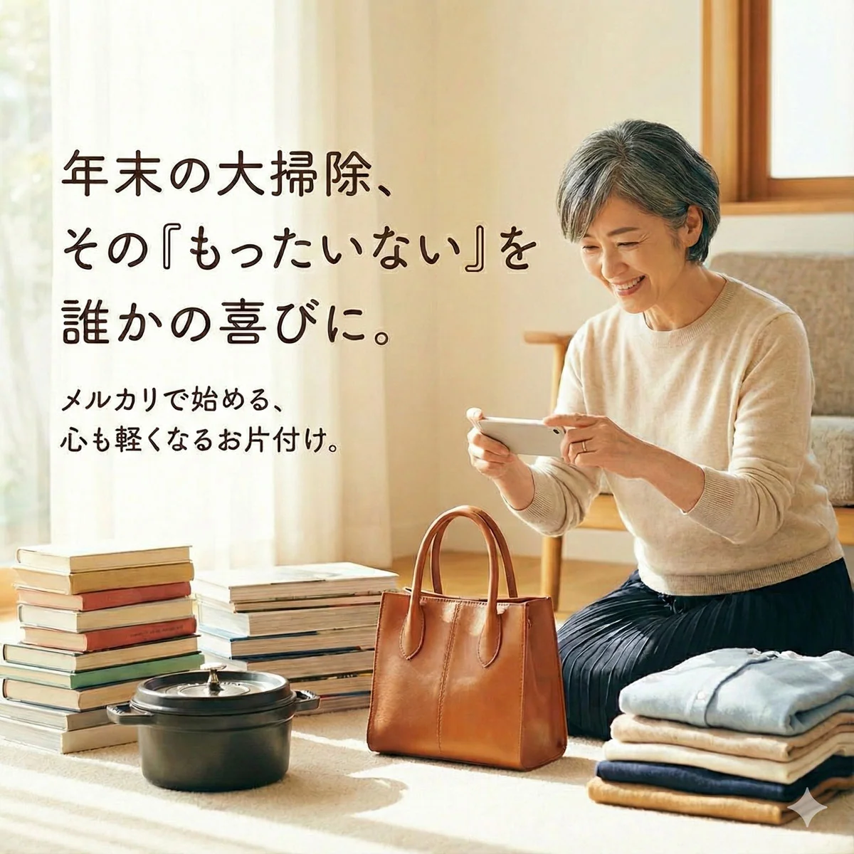 年末、メルカリで「もったいない」を誰かの喜びに変えませんか?